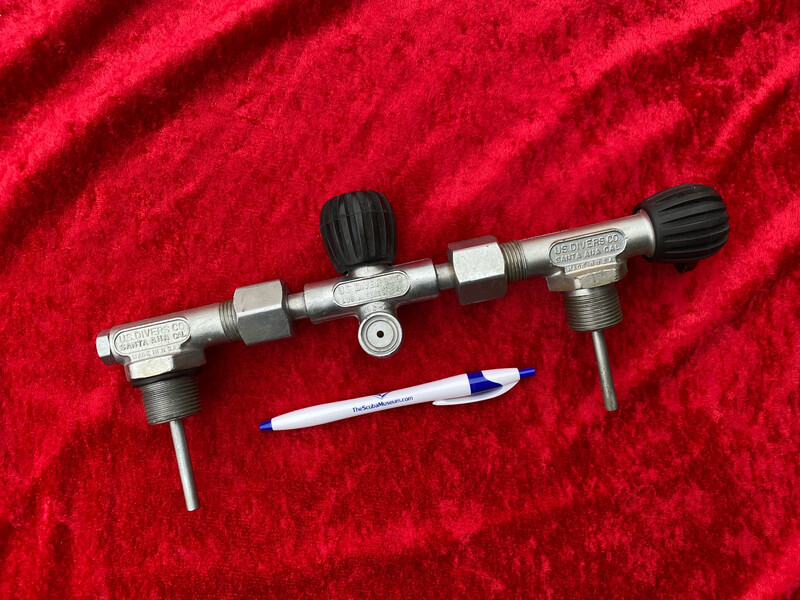 US Divers 3/4 inch three piece manifold BARN FRESH (machinist modified for o ring seal)
