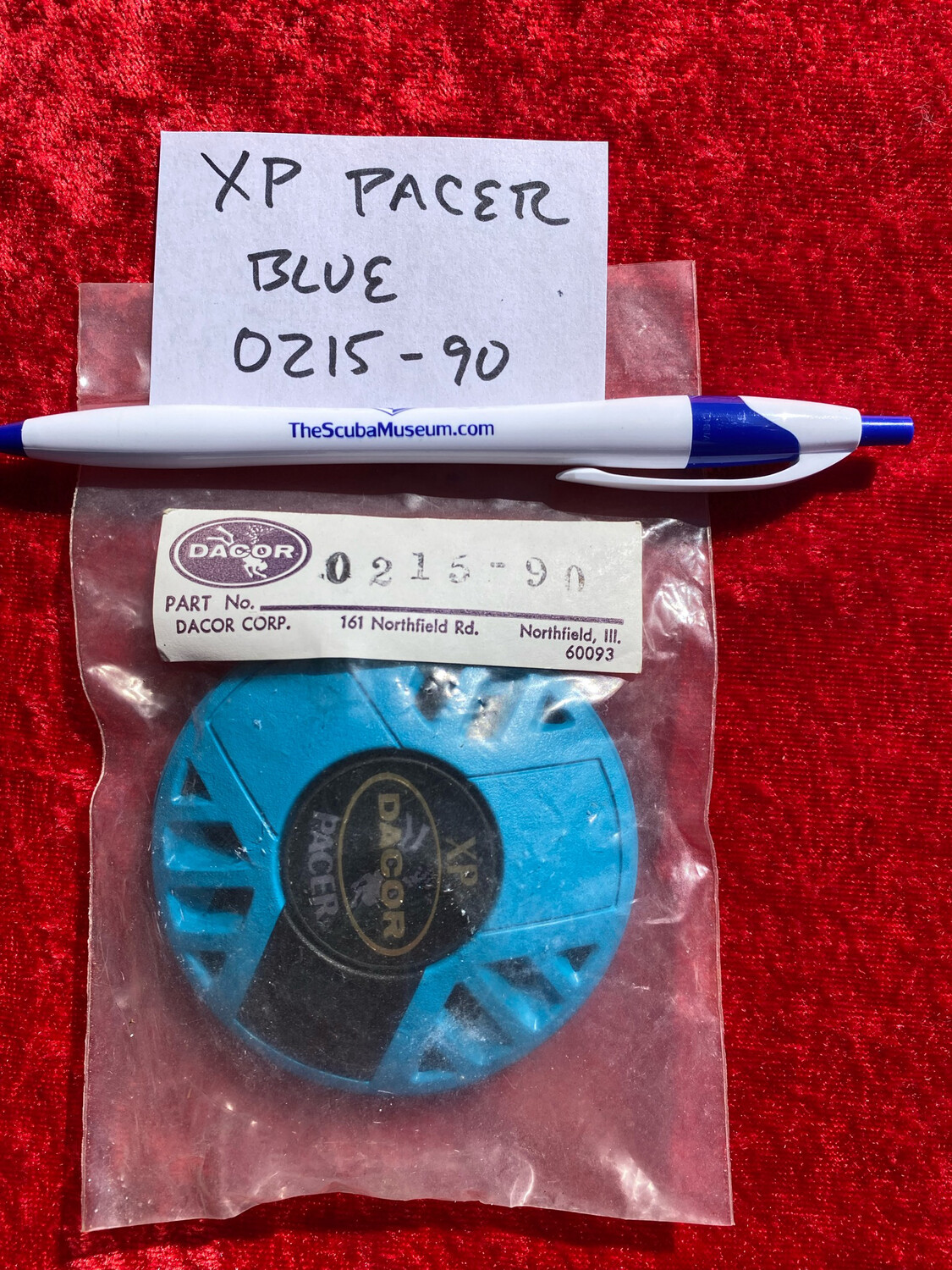 Dacor Pacer  XP  0215-90 NOS second stage cover BLUE