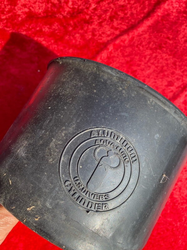 US Divers rubber used AL80 tank boot 7.2 inch BLACK used