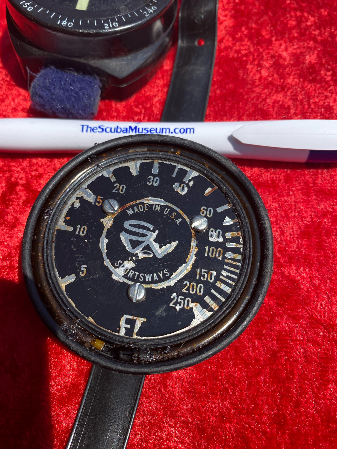 Sportsways capillary wrist gauge and bonus compass  used