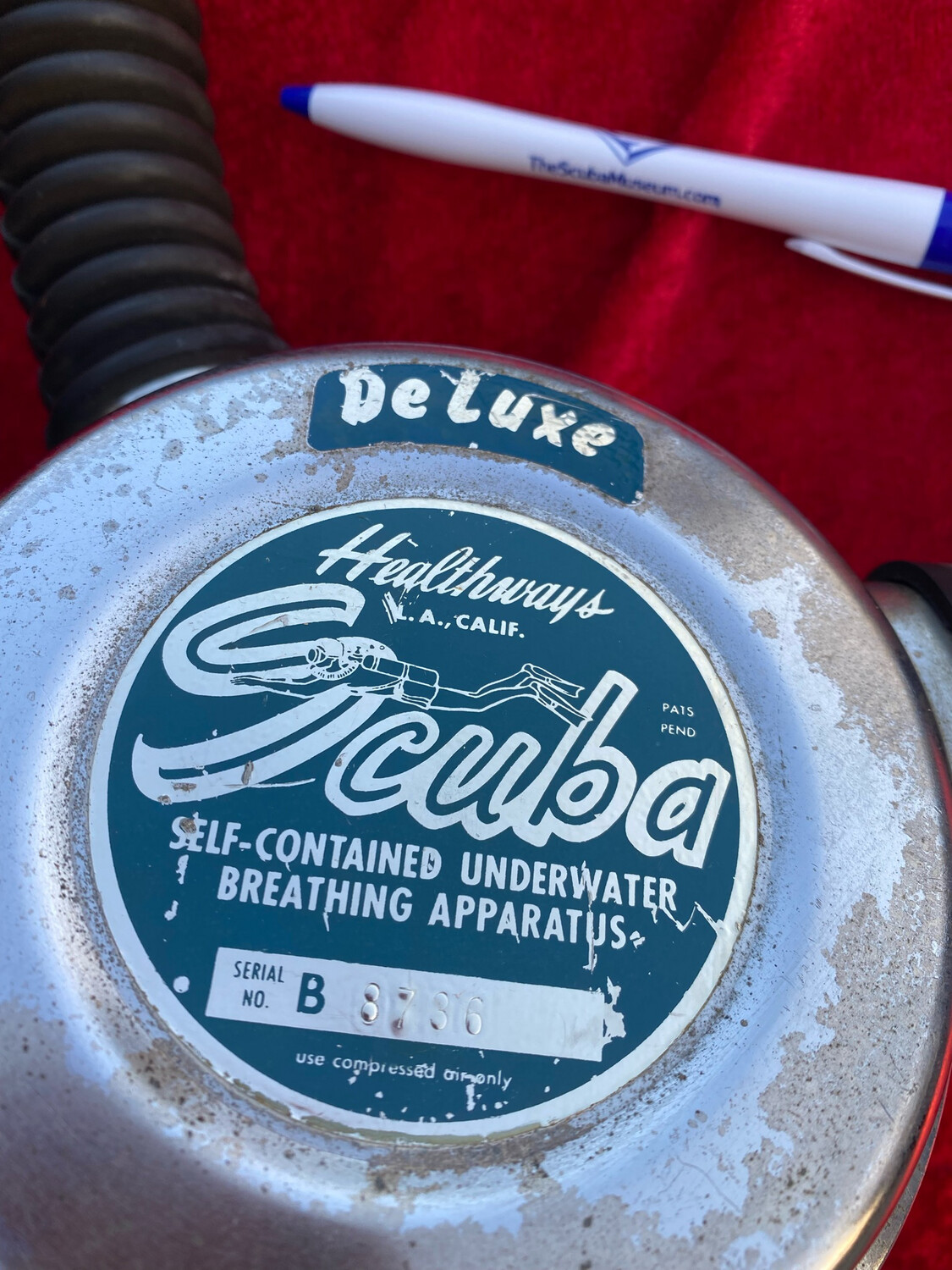 Healthways used barn fresh scuba regulator SCUBA label SR 8786