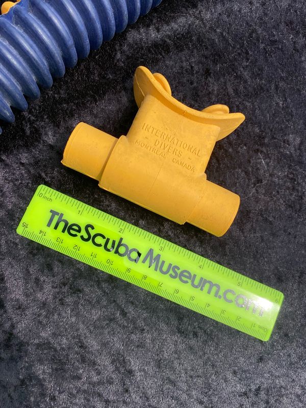 International Divers NOS yellow mouthpiece Oh Canada!