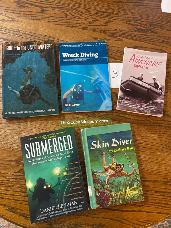 Vintage scuba book lot 3.
