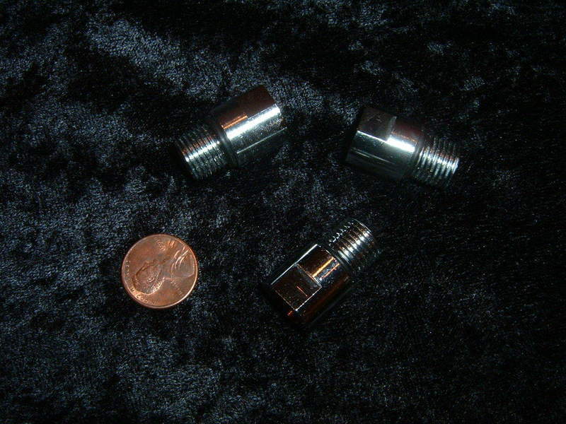 1/2 inch Male to 3/8 Female adapters.