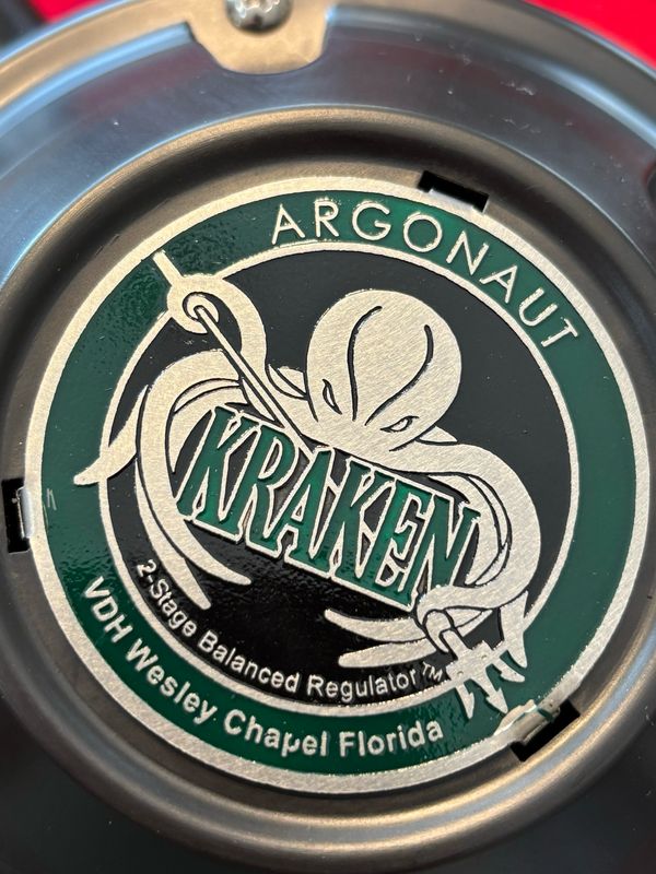 Argonaut Kraken, modern double hose regulator USED GREEN TAG