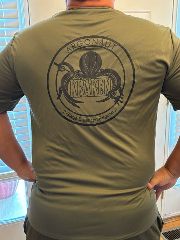 Argonaut Kraken RASH GUARD short sleeve Shirt XL GREEN