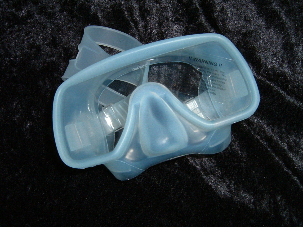 Frameless child's kid's mask, food grade silicone CLEAR