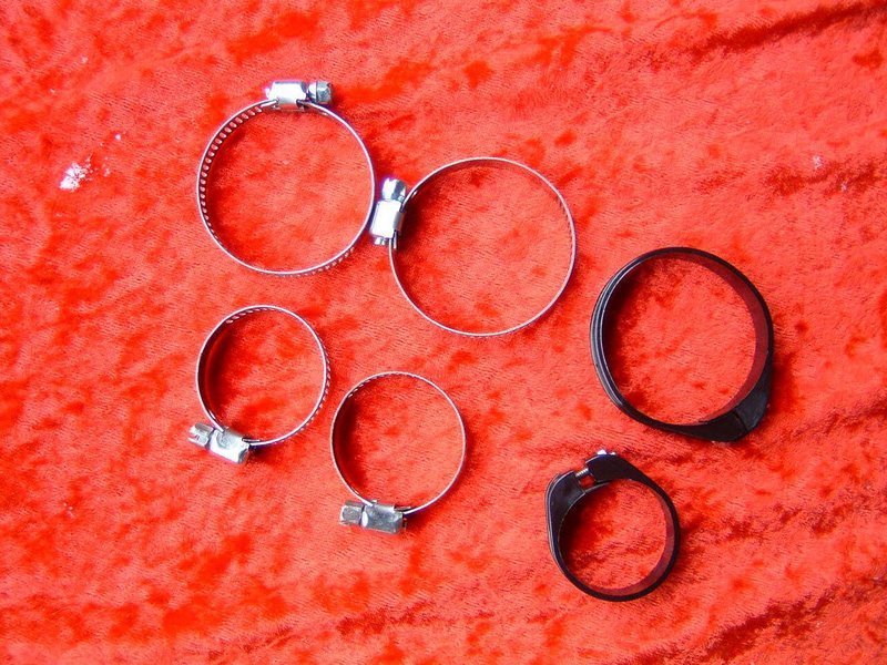 Rebreather style 301 Stainless hose clamps (set of 4)
