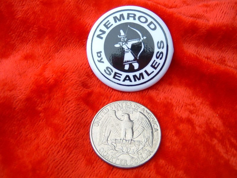 Nemrod Seamless 1.25 inch pin button