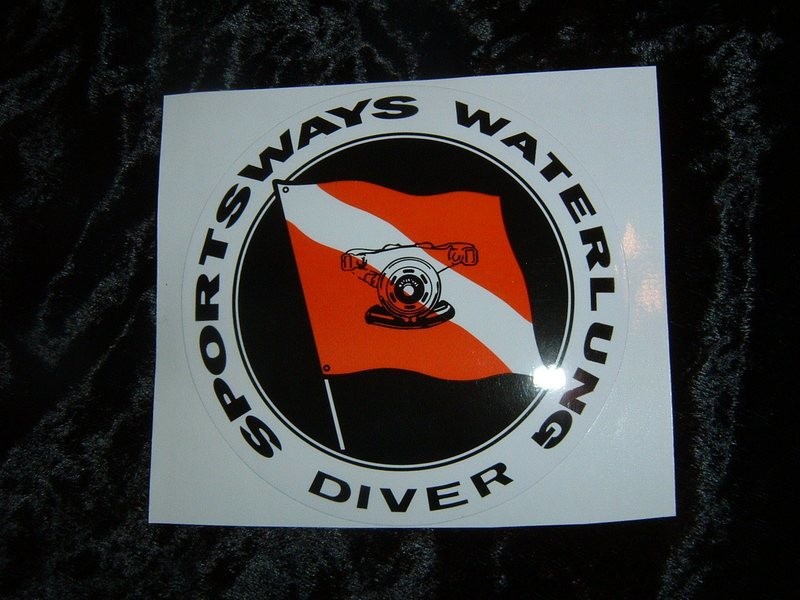 Sportsways Waterlung tank decal, reproduction