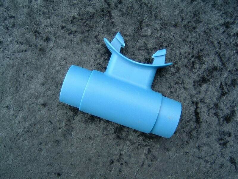 US Divers style Blue straight reproduction mouthpiece