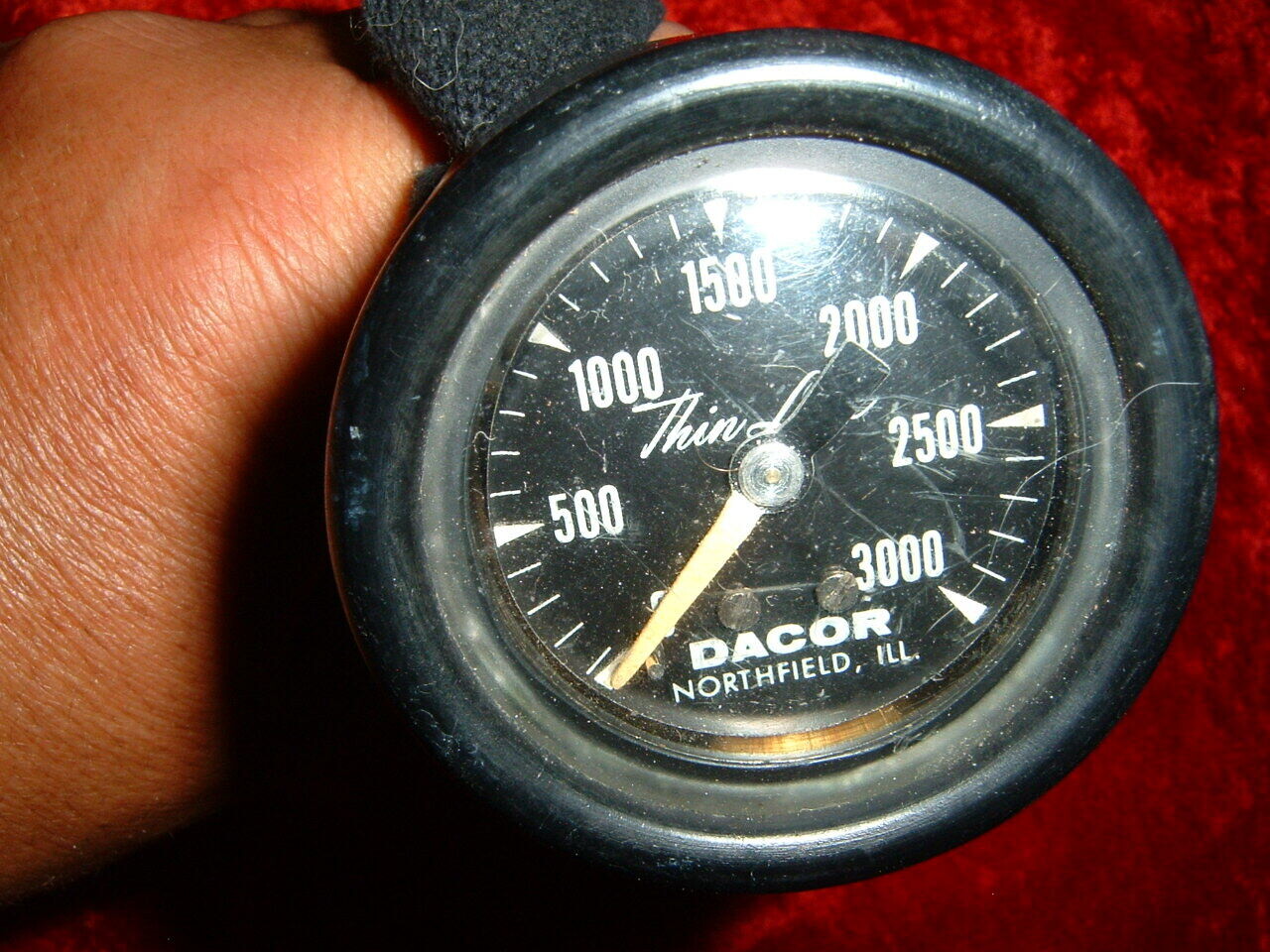Dacor SPG pressure gauge with 3/8 thread