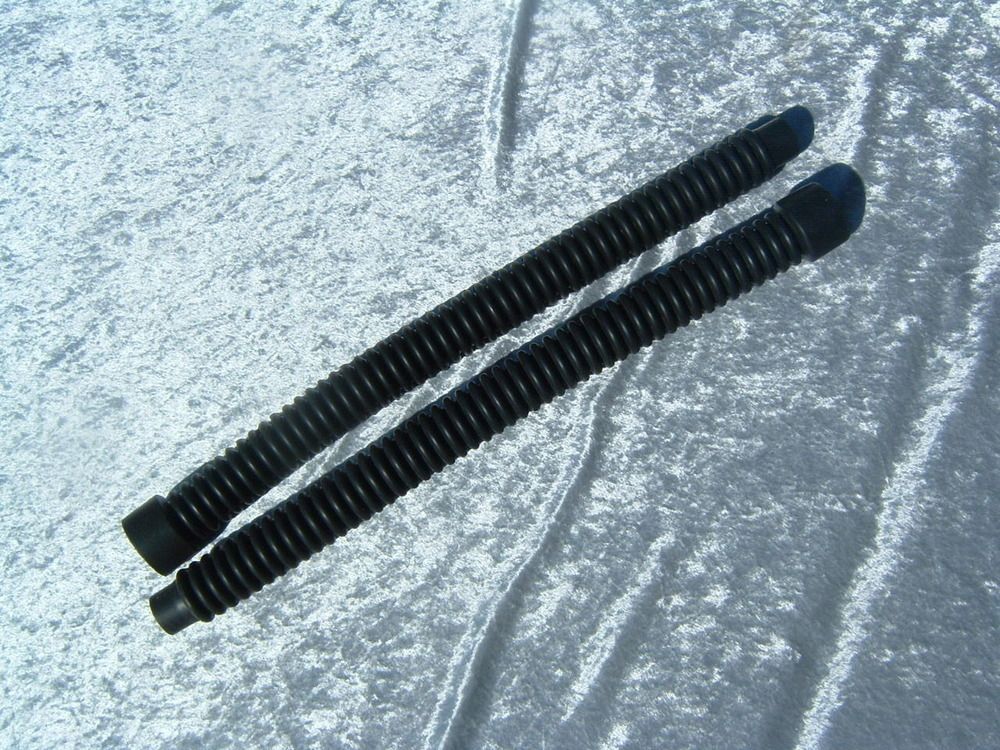 Black Silicone hoses (2 hoses)