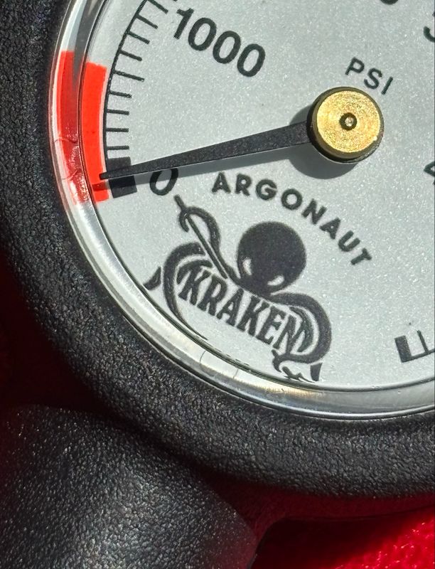 Argonaut Kraken Pressure Gauge NEW