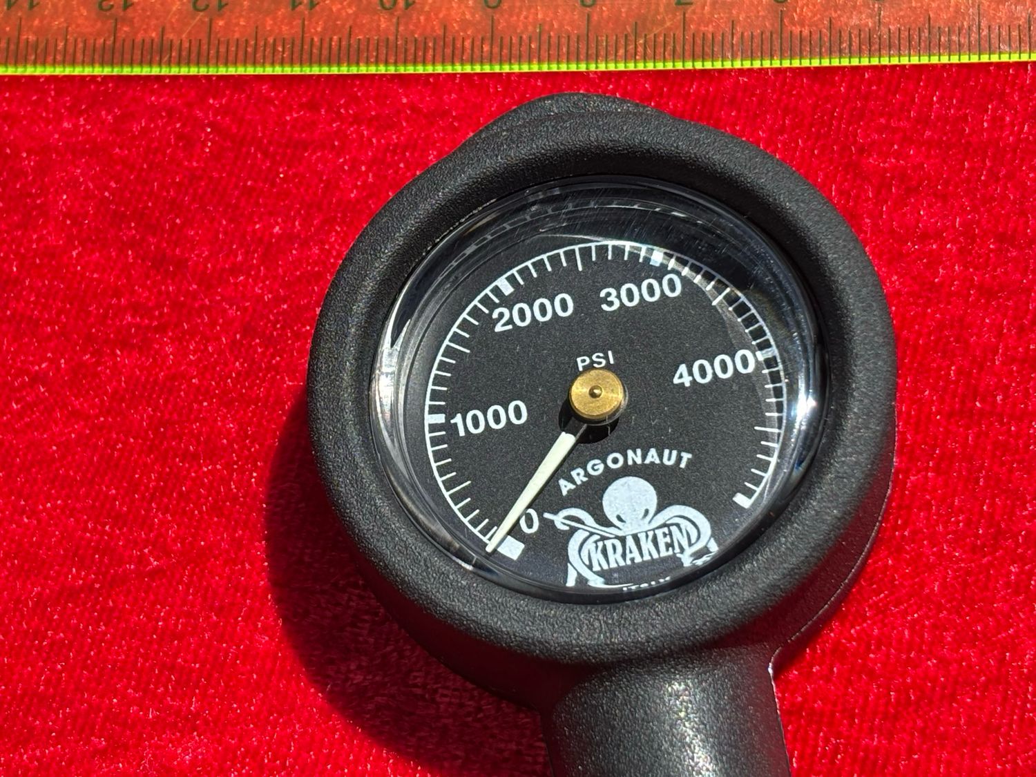 Argonaut Kraken Pressure Gauge NEW (Special Edition BLACK FACED version)
