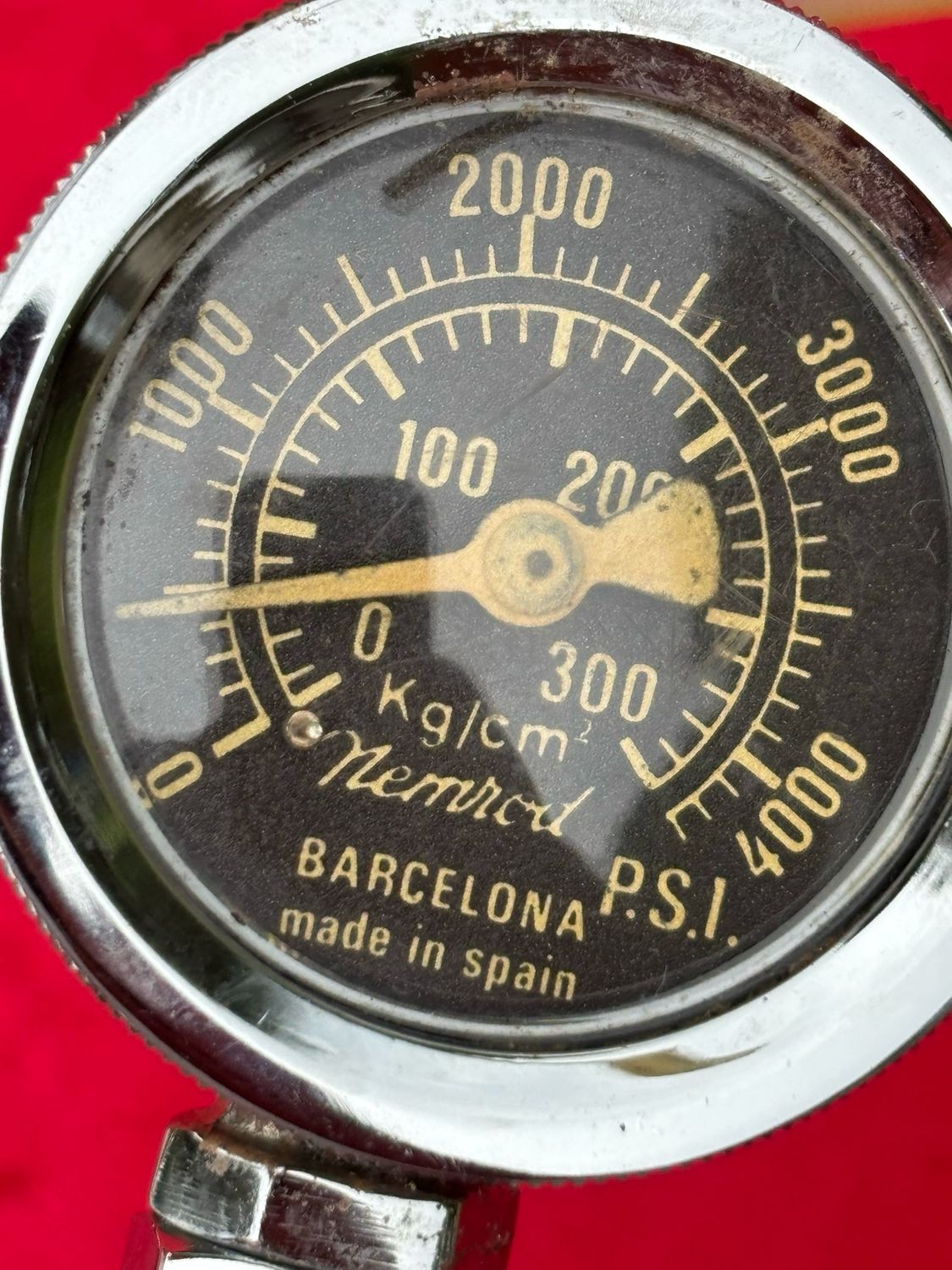 Nemrod brass and glass SPG gauge