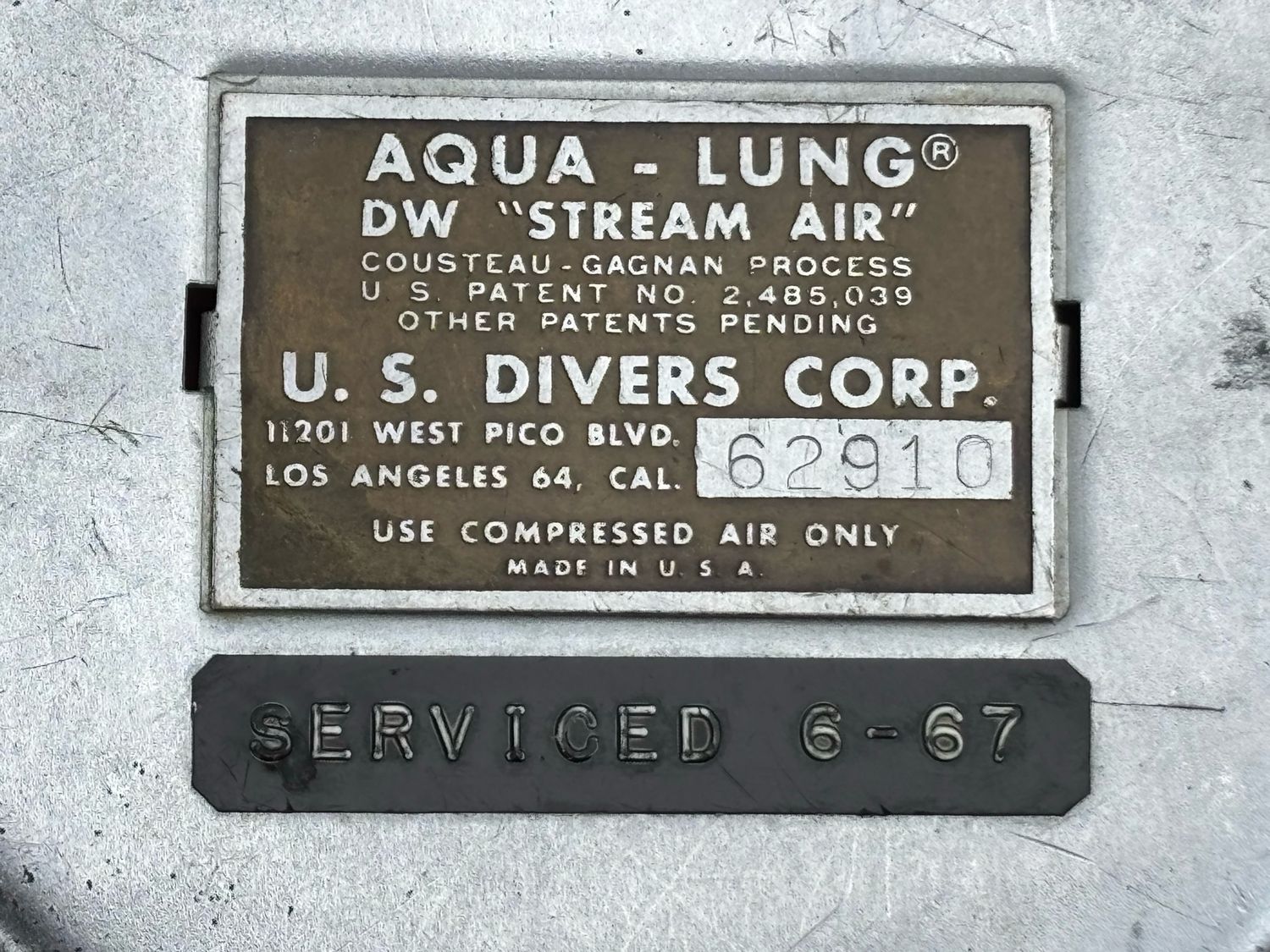 US Divers Stream Air Mistral cans (used) 62910 US Divers Stream Air Mistral cans (used) 62910