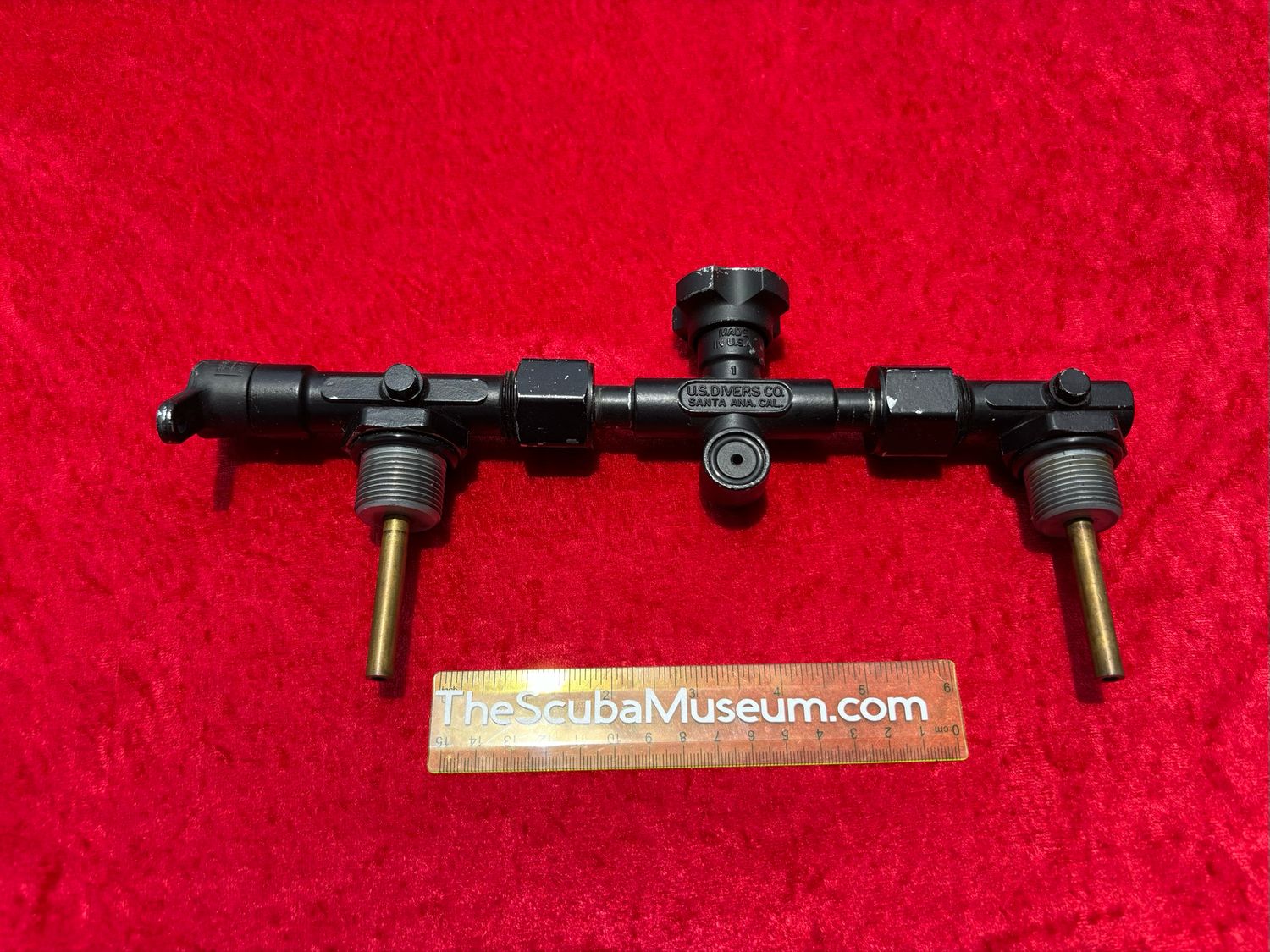 US Divers 3/4 inch three piece faux NON MAGNETIC manifold (this is a faux non mag manifold)