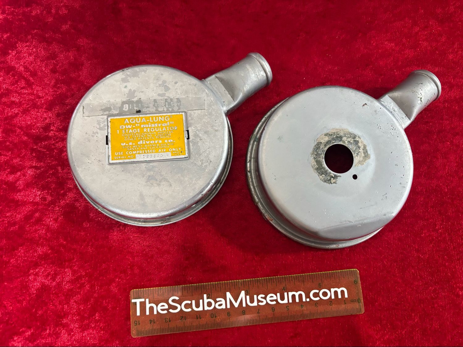 US Divers MISTRAL cans satin chrome (used) BILL
