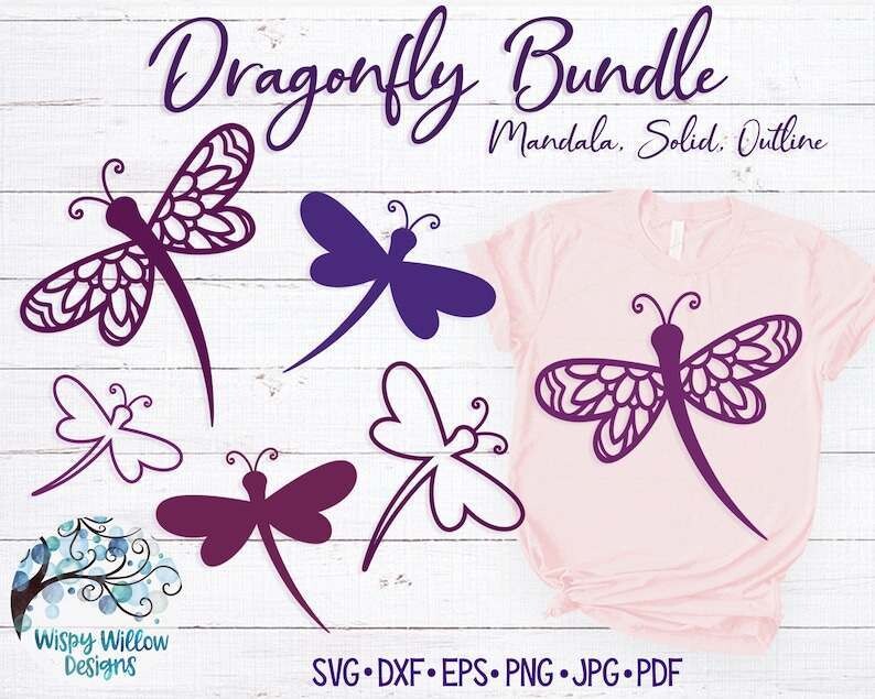 Dragonfly Mandala Svg