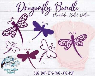 Dragonfly Mandala Svg