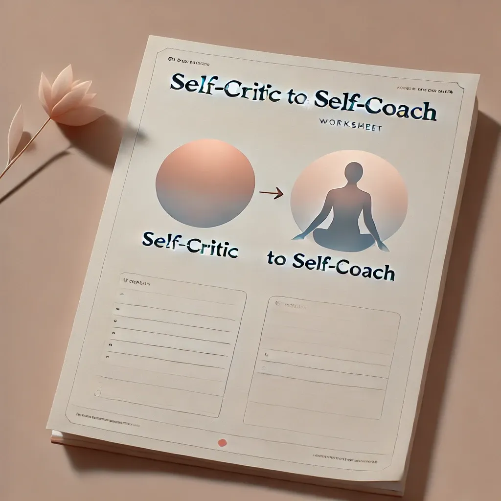 Self-Critic to Self-Coach Worksheet (Free Download)