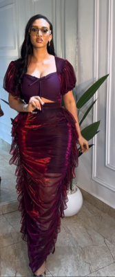 Corundum Ruffle Dress