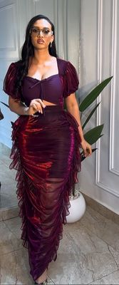 Corundum Ruffle Dress