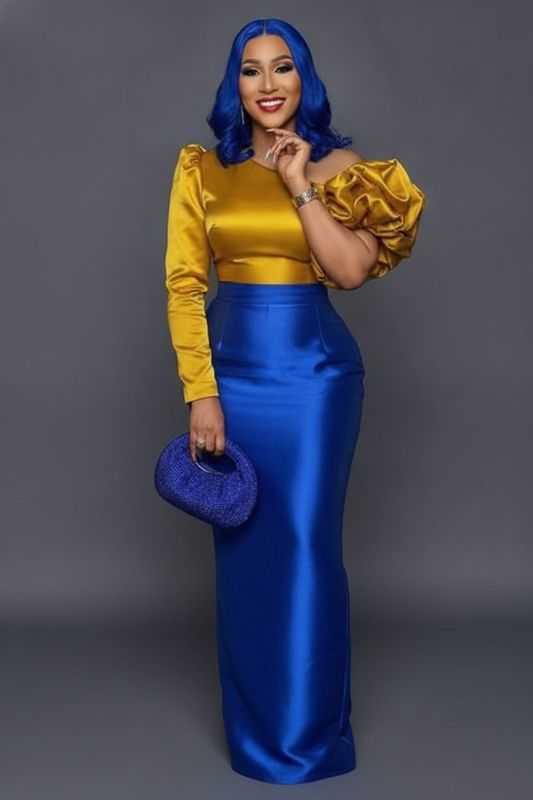 Blouson Sleeve Wrap Trouser