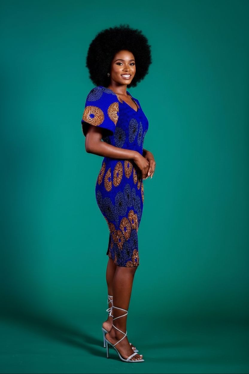 Stretchy Pencil Midi Dress