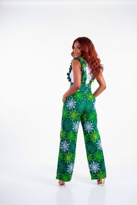 Classic Ankara Dungarees