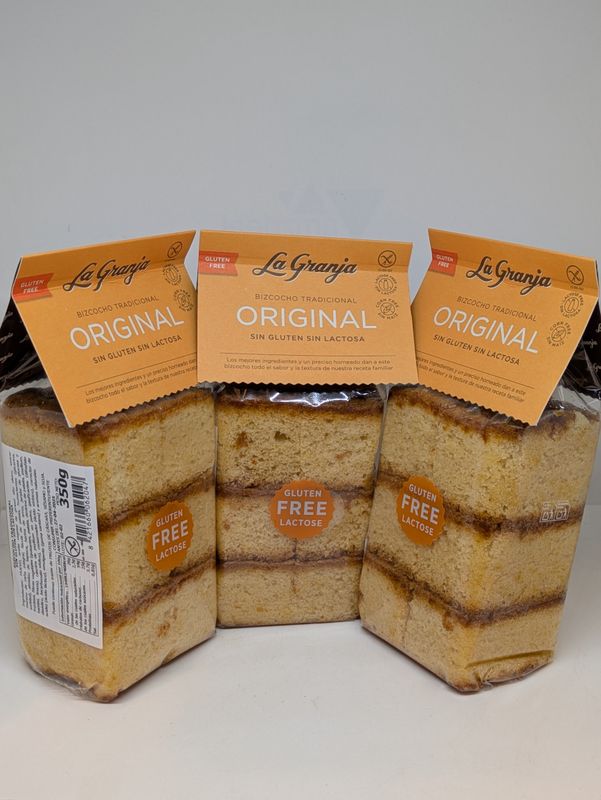 BIZCOCHO SIN GLUTEN Y SIN LACTOSA