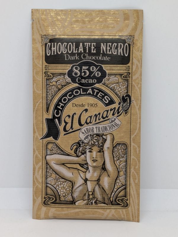 CHOCOLATE NEGRO 85% CACAO EL CANARIO