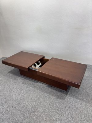 Tavolino da salotto space Age legno anni 60 design Modernariato