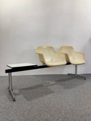 Airport Bench by Charles &amp; Ray Eames Tandem Seating for Herman Miller