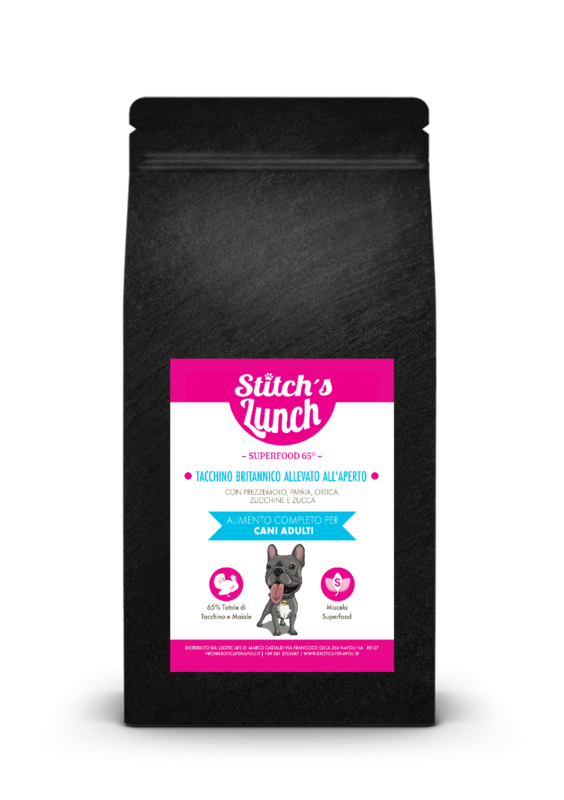 STITCH&#39;S LUNCH ALL BREED CANE ADULT SUPERFOOD 65 TACCHINO BRITANNICO 2 KG
