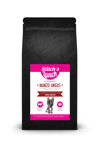 STITCH&#39;S LUNCH ALL BREED CANE ADULT SUPERFOOD 65 MANZO ANGUS 2 KG