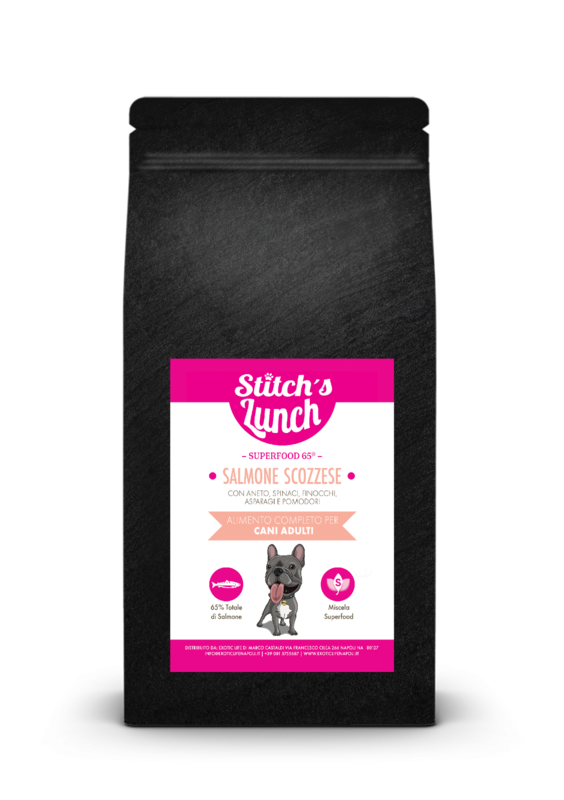 STITCH&#39;S LUNCH ALL BREED CANE ADULT SUPERFOOD 65 SALMONE SCOZZESE 2 KG