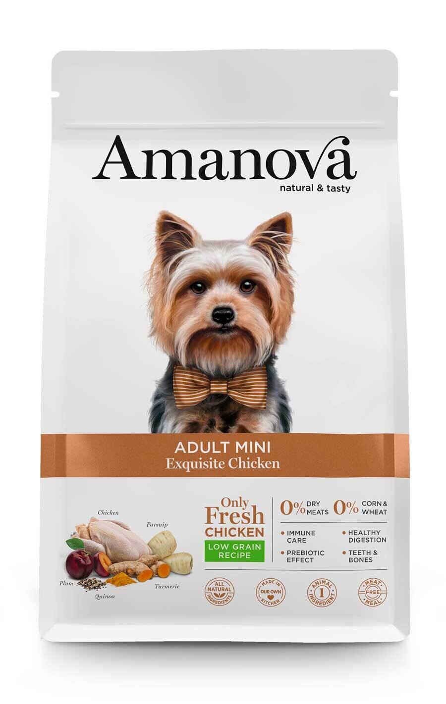 AMANOVA CANE MINI ADULT EXQUISITE POLLO 2 KG