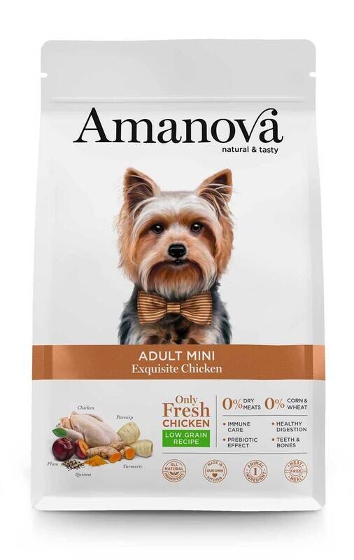 AMANOVA CANE MINI ADULT EXQUISITE POLLO 2 KG