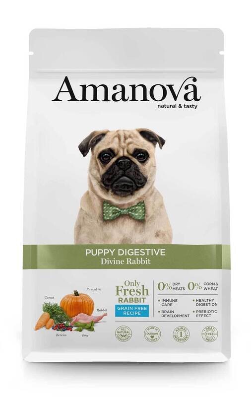 AMANOVA CANE   PUPPY DIGESTIVE CONIGLIO 2 KG