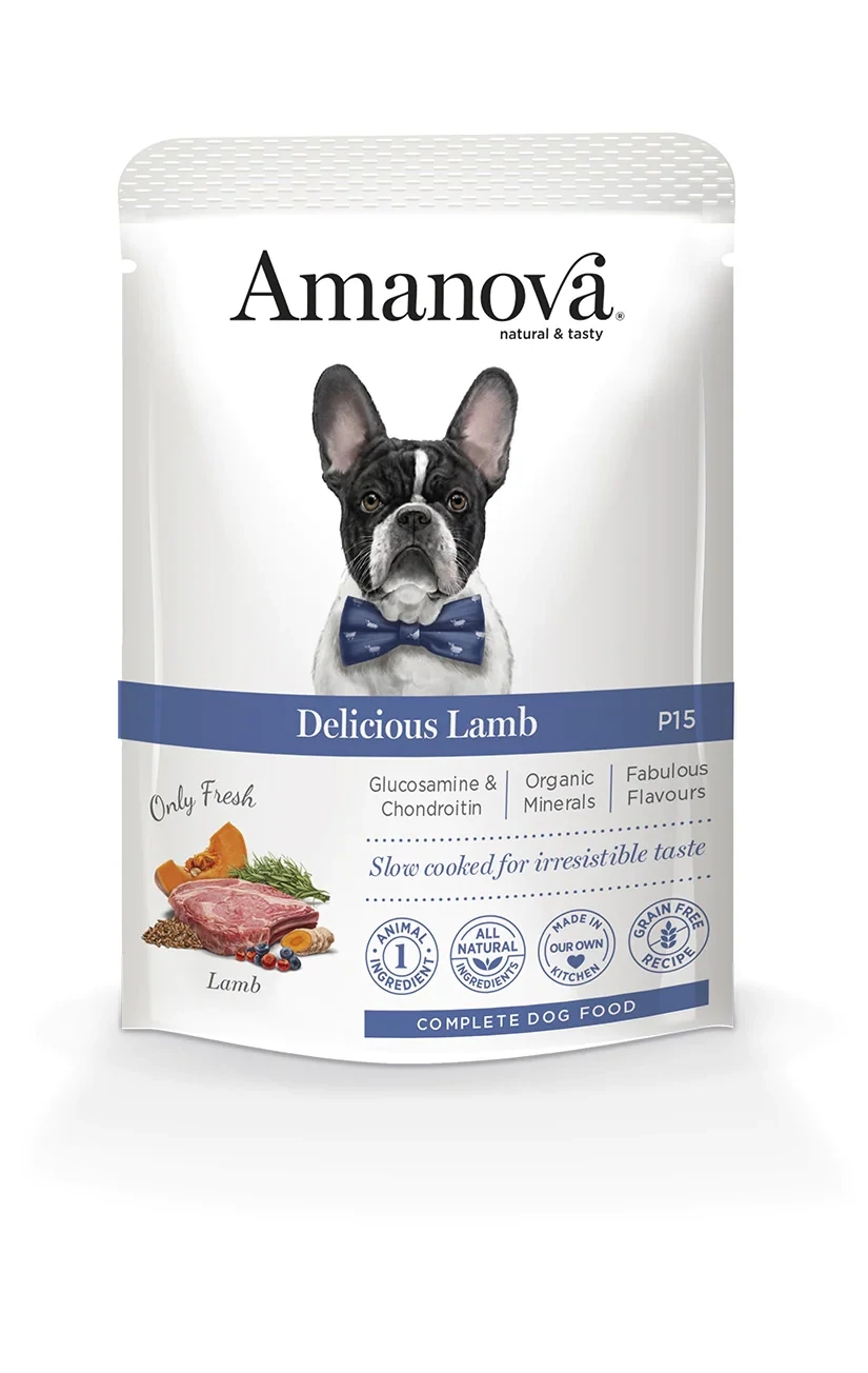 AMANOVA POUCH CIBO UMIDO AGNELLO 100 GR