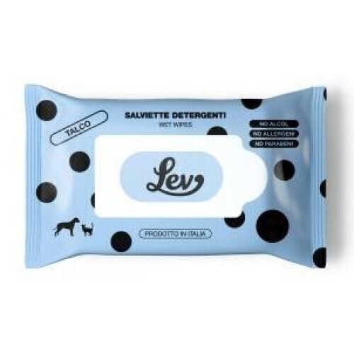 LEV SALVIETTE DETERGENTI CANE E GATTO PROFUMATE TALCO 40 PZ