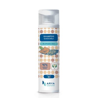 ARYA SHAMPOO PER CANE CUCCIOLI CON OLIO DI MANDORLA E AVENA 250 ML