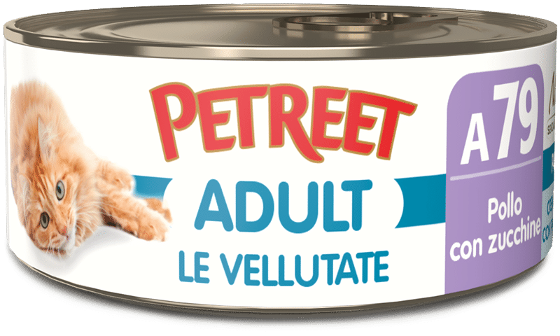 PETREET UMIDO GATTO VELLUTATE POLLO CON ZUCCHINE 70 GR