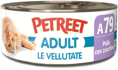 PETREET UMIDO GATTO VELLUTATE POLLO CON ZUCCHINE 70 GR