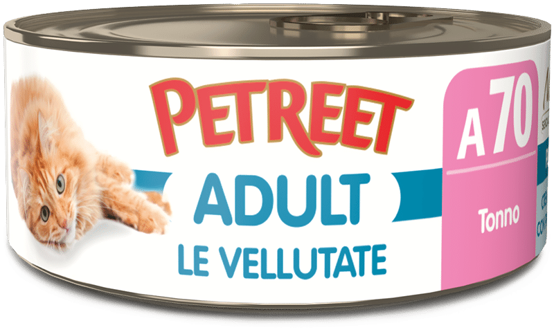 PETREET UMIDO GATTO VELLUTATE TONNO 70 GR