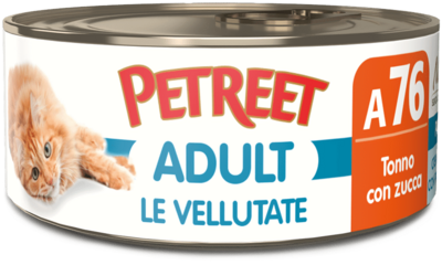 PETREET UMIDO GATTO VELLUTATE TONNO CON ZUCCA 70 GR