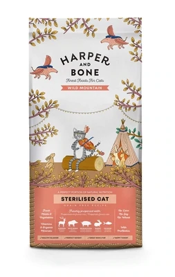 HARPER &amp; BONE CROCCHETTE GATTO STERILIZZATO WILD MOUNTAIN 2 KG