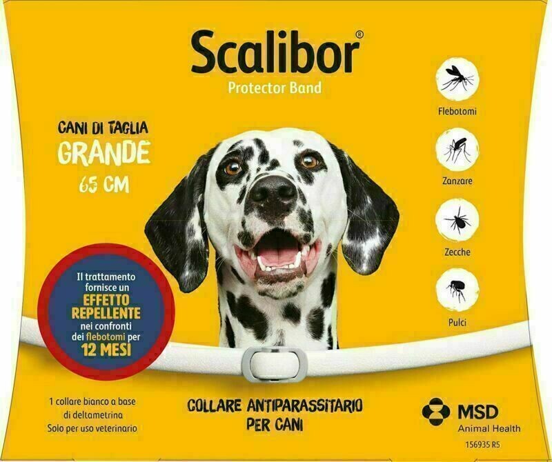 SCALIBOR PROTECTORBAND COLLARE ANTIPARASSITARI PER CANI TAGLIA GRANDE 65CM